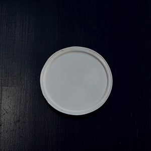 白磁 4寸リム皿